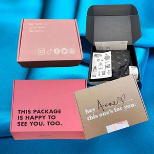 Custom Logo Biodegradable Matt Lamination Ear Lock Corrugated Cardboard Sponge Lined Packaging Mailer Postal Shipping <b>Box</b> Socks - Product Image 3