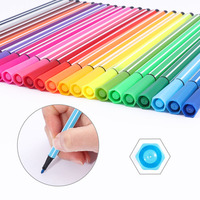 Foska pratique pour transporter le paquet de tambour 12 24 couleurs stylos de peinture acrylique pour l'écriture créative Bullet Journaling et étudiants