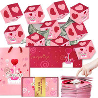 Logo Personnalisé Conception Explosive Pop Up Boîte Cadeau Pop up Explosion Confettis Confettis Bombe D'anniversaire Boîte Cadeau Surprise