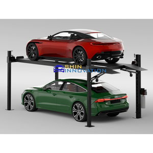 Pont élévateur hydraulique à quatre poteaux 4000 kg avec déverrouillage électrique pour concessionnaires automobiles et gain de place en <span class=keywords><strong>garage</strong></span> - Product Image 6