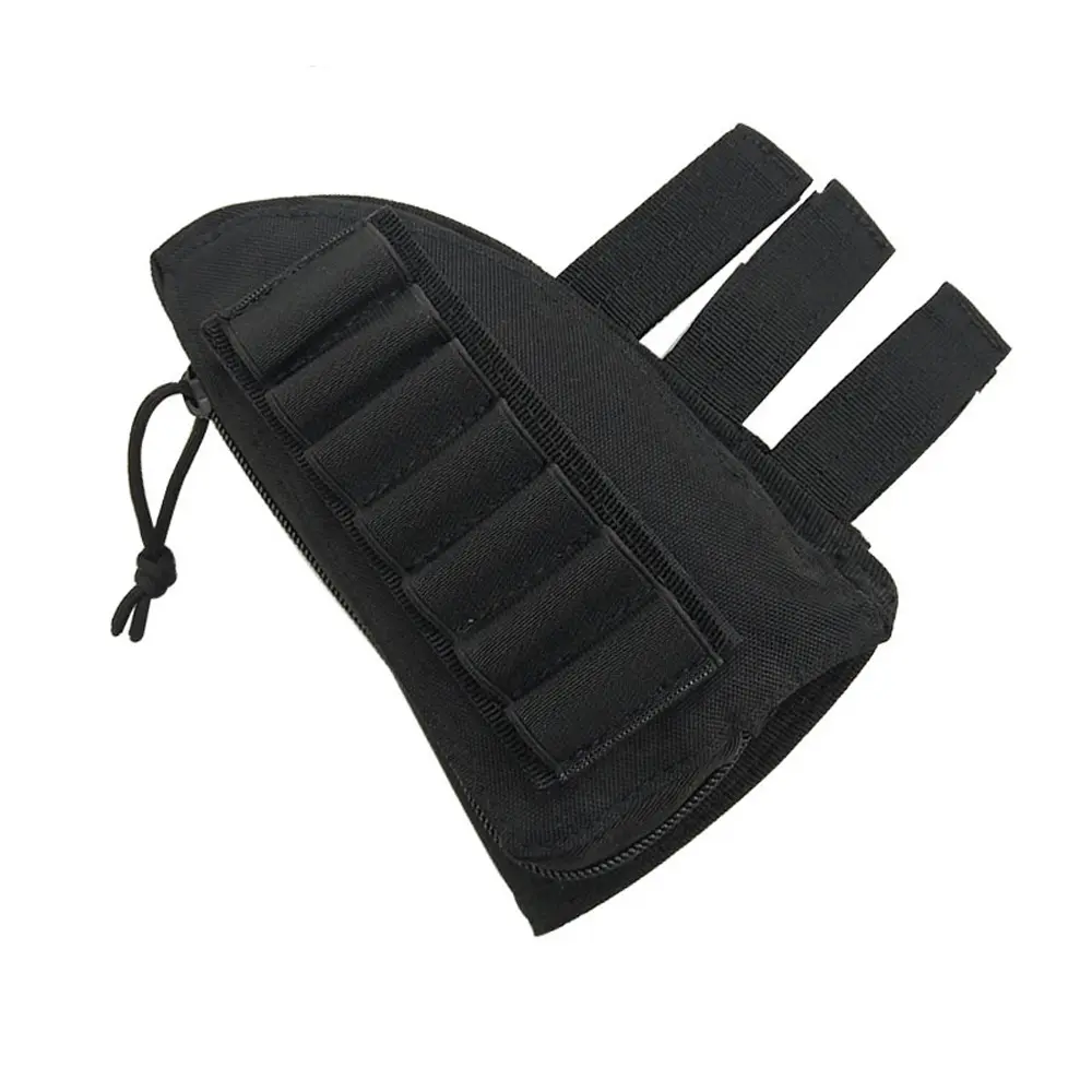 Tactical Butt Stock Mag Holder Camo Cheek Rest Pad regolabile Molle Magazine Pouch accessori per la caccia