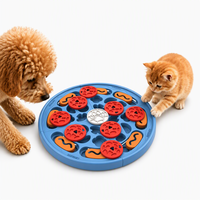 Jouet durable pour animaux de compagnie en forme de pizza, jeu de réflexion pour dissimuler des friandises, jeu d'enrichissement interactif facile à nettoyer pour animaux domestiques