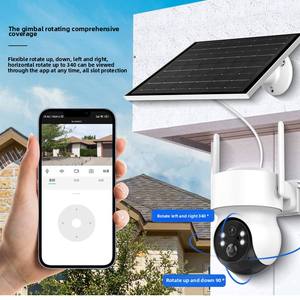 TQ1 ICSEE kablosuz WIFI güneş enerjili kamera güvenlik 4MP 3MP 2K cctv açık ev HD ağ monitör gözetim ptz kamera - Product Image 4