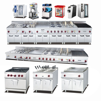 Ensemble complet d'équipements de cuisine automatiques CE pour cantines scolaires, restaurants asiatiques et japonais, hôtels 5 étoiles, en acier inoxydable, d'occasion, Dubaï