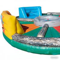 Jeu Gonflable Hippopotames Affamés DST, Qualité Commerciale, Interactive, pour Activités de Groupe, Extérieur, Carnaval, PVC, 8m de Diamètre, Écologique, Garantie 3 Ans