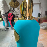 Bouteille de parfum cosmétique d'usine, sculpture de parfum en fibre de verre, service personnalisé pour présentoir de bouteille géante