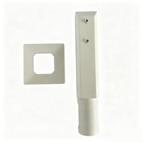 Support de fixation en acier inoxydable pour poteau de clôture de piscine, balustrade en verre, support de verre pour panneaux de 10 mm