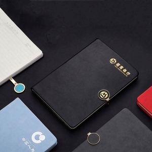 Wholesale Promotional Luxury Gifts Items Notebook Gift Set Business Office Black Faux Leather Magnetic <b>Diary</b> A5 Journal With Box - Product Image 4