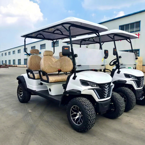 48V CE Certified Chinese Electric Sightseeing Golf Cart New Lead Acid Steel 4-Seater 4x4 Lift <b>Kit</b> 60km/h 70-90km 15-20 Grade - Product Image 1