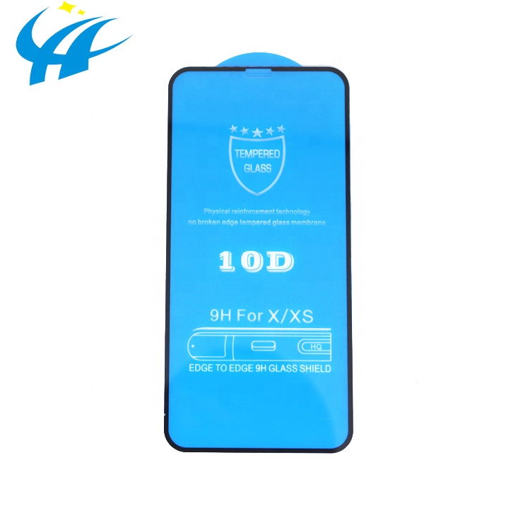Продвижение Защита экрана для iPhone закаленное стекло Защита экрана 10D 9H X Xs Max стекло в розничной упаковке