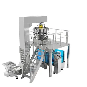 Speed Fully Automatic Preformed Pouch Rotary Multi-Function Bag Solid Granular Packaging Machine