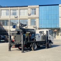 BDMCZ-200, foreuse rotative diesel d'occasion, 200 m, petite foreuse de puits montée sur camion, avec moteur, pompe, 55-76 kW, 140-325 mm
