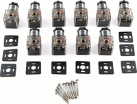 Connecteur de vanne solénoïde ALITAIR type A, voyant lumineux LED, prise solénoïde hydraulique pour connexion de bobine