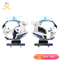 Máquina Simuladora de Juego de Carreras para Niños Golden Hand 3D Extreme Flight 2, Construcción de Plástico y Metal, en Inglés y Español