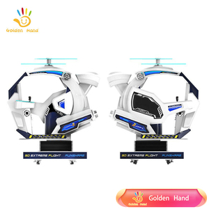 Golden Hand 3D Extreme <span class=keywords><strong>Flight</strong></span> 2 Simulateur de jeu de course pour enfants, machine de jeu vidéo pour parc d'attractions, construction en plastique et métal, espagnol - Product Image 5