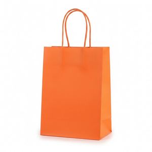 LH Factory Direct Hot Selling Classic Brown Kraft Paper Bags Customized Color Lamination Screen Design Eco-Friendly Reusable - Product Image 1
