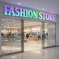Panneau d'affichage LED personnalisé pour devanture de magasin, lettres LED extérieures, lettres LED en acrylique, enseignes commerciales, enseigne de logo pour devanture de magasin