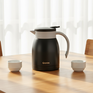 Carafe isotherme à café en acier inoxydable, design contemporain, style turc-arabe, avec couvercle, pour usage en <span class=keywords><strong>restaurant</strong></span> - Product Image 2
