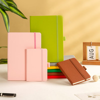 Venta al por mayor A5 Pu diario cuadernos impresos logotipo personalizado cuaderno de notas cuaderno de cuero con correa elástica