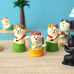 Cute Zakka Resin Ornaments Japanese Hawaiian Style Animal Miniature Landscape Desktop Decoration Handmade Craft Ice Cream Shape - Product Image 2