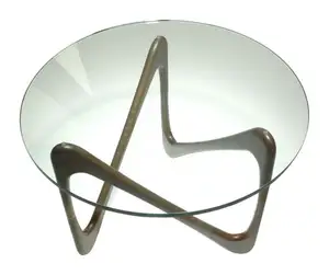 Table à manger ronde en verre trempé de 40 pouces, 8MM thk, meuble moderne, coupe à la taille