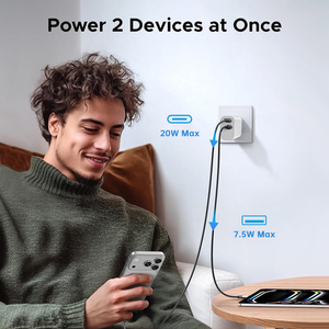 <span class=keywords><strong>Chargeur</strong></span> Super Rapide PD 20W Quick QC3.0+ Multi-Port Double Port 1C1A Prise US pour iPhone iPad <span class=keywords><strong>Mac</strong></span> Samsung Compact <span class=keywords><strong>Portable</strong></span> Usine - Product Image 3
