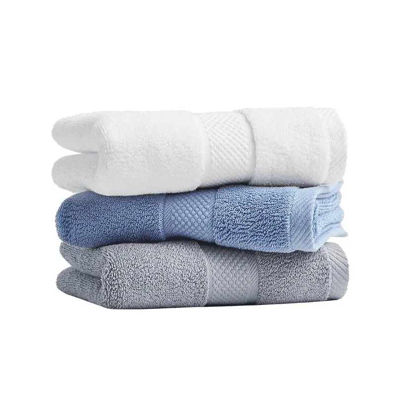 Wholesale luxury and comfortable bamboo cotton zero twist bath towel 500gsm