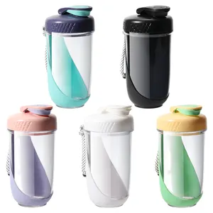 600 ml BPA-freier Sport-Gym-Shaker Proteinflasche mit Mischball Kunststoff-Wasserflasche mit individuellem Logo