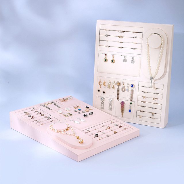 Luxury Jewelry Rack Combination Set Cabinet Display Stand Multi-Purpose Tray for Rings Earrings-for Jewelry Store