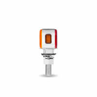 Schwerlast-LKW LED-Licht Gelb/Rot Positionsleuchte 1,5 Zoll Mini Doppelseitige Rechteckige Leuchte mit Reflektor LEDs 20 Dioden