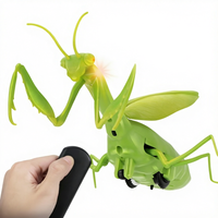 Robot jouet Mantis priant télécommandé, insecte robot réaliste avec yeux lumineux, cadeau d'anniversaire pour enfants, jouet STEM, OEM