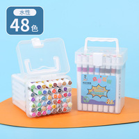 12/24/36/48 couleurs aquarelle Non toxique marqueurs de croquis à Double extrémité stylo marqueur à Double pointe