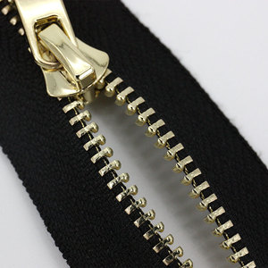 Nhà Máy Dây Kéo Chất Lượng Cao Tùy Chỉnh Hai Cách Mở <span class=keywords><strong>Zip</strong></span> 2 Puller Vàng Kim Loại Dây Kéo Cho Quần Áo - Product Image 5