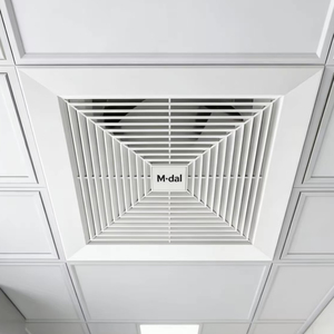 Industrieller Deckenventilator 100% Kupferdrahtmotor HVLS Energiesparend 25dB Geräuschreduzierung AC-Betrieben <span class=keywords><strong>2</strong></span> Jahre Haushalt ABS - Product Image 1