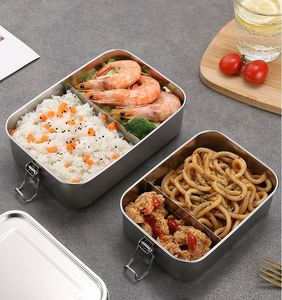Wholesale Good Quality <b>Lunch</b> <b>Box</b> Stainless Steel 304 Fresh Japan Style Bamboo Lid Bento <b>Box</b> With Strap - Product Image 5