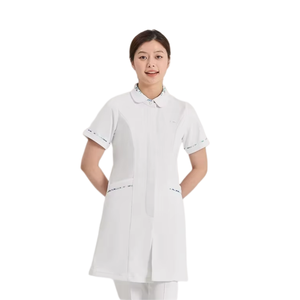 Uniforme d'infirmière personnalisé Dssyon, haut à manches courtes pour femmes, tenue médicale professionnelle haut de gamme, tissu Dobby, fourniture ODM - Product Image 1