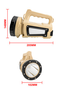 Суперяркий перезаряжаемый водонепроницаемый (IP44) COB <span class=keywords><strong>LED</strong></span> прожектор с дальностью луча 200-300 м, ручной фонарь для работы на улице и в экстренных ситуациях - Product Image 6