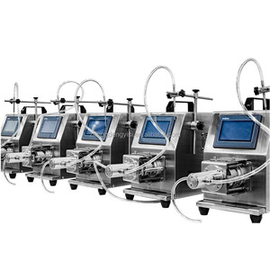 Máquina Eléctrica Semiautomática de Llenado de Agua de Sobremesa con Cabezal Único Digital para Líquidos, Perfumes y Aceites Esenciales en Viales - Product Image 4