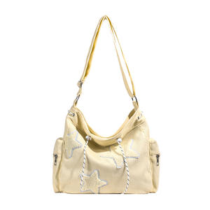 Fashion Women Handbag 2025 Color Block <b>Corduroy</b> Shoulder <b>Bag</b> Trendy Minimalist Korean Style Large Capacity Canvas Handbag - Product Image 2