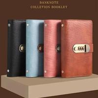 Cartera de Cuero Sintético de Piel de Pescado de Primera Calidad, con Cambio de Color, con Bloqueo de Contraseña, para Ahorrar Dinero