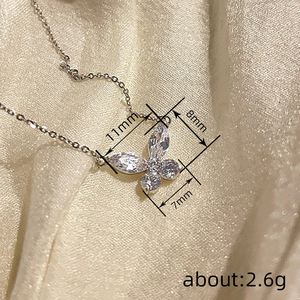 Collar geométrico de mariposa para mujer, joyería sencilla de moda, regalo para uso diario - Product Image 5