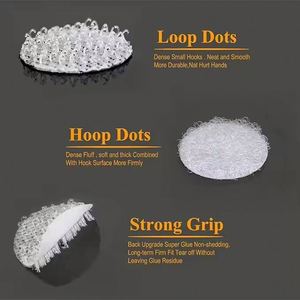 Points adhésifs carrés en nylon transparent robuste pour bricolage, auto-adhésifs blancs, pour décorations de classe, bureau et maison, vente en gros - Product Image 3