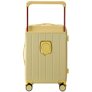 2025 Fashionable Multi-Function Wide Handle <strong>Luggage</strong> Front Open Pocket Suitcase Cup Holder USB Charger Carry on <strong>Luggage</strong> - Product Image 2