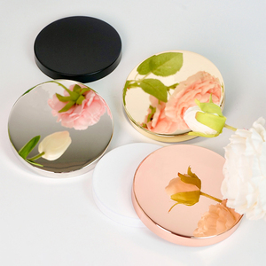 Kim loại nến phẳng Nắp sang trọng vàng bạc Rose Vàng đen kính container Nắp nến lọ nắp - Product Image 6