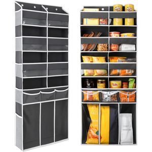 Over The Door Organizer 8 Compartments XL Bottom <b>Storage</b> Clear Pockets Heavy Duty Hanging For Clothes Toiletries <b>Shoes</b> - Product Image 1