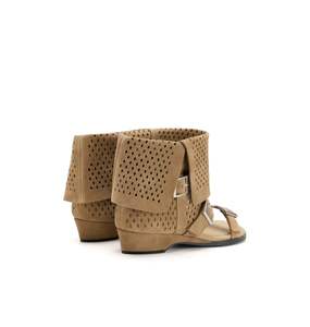 Sandales à bride unique en cuir véritable pour femme, avec logo personnalisé, dernier design, <span class=keywords><strong>chaussures</strong></span> décontractées et bottines tendance - Product Image 1
