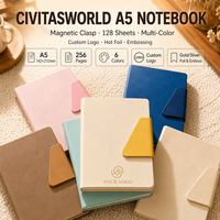 Carnet A5 à fermoir magnétique, épaissi, pour le bureau, gravé, coffret cadeau personnalisé
