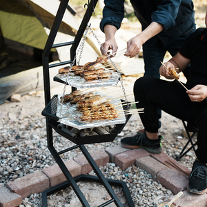 Chaîne suspendue pour jardin Chaîne de <span class=keywords><strong>barbecue</strong></span> Grille réglable Grilles de <span class=keywords><strong>barbecue</strong></span> au charbon de bois - Product Image 3