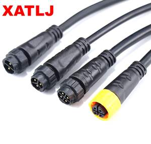 XATLJ M16 serisi 2 3 4 5 6 7 8 2 + 3 2 + 4 çekirdek erkek kadın popo hızlı kilit su geçirmez konnektör CE UL94V-0 10A - Product Image 1