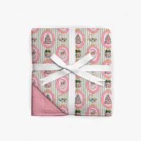 Couverture pour bébé en bambou à imprimé de Noël personnalisé, couverture matelassée double couche pour nouveau-nés, literie pour bébé